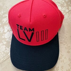 Team LV III Red and Black Snapback Hat